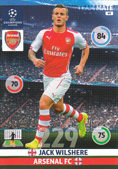 Jack Wilshere Arsenal 2014/15 Panini Champions League #49